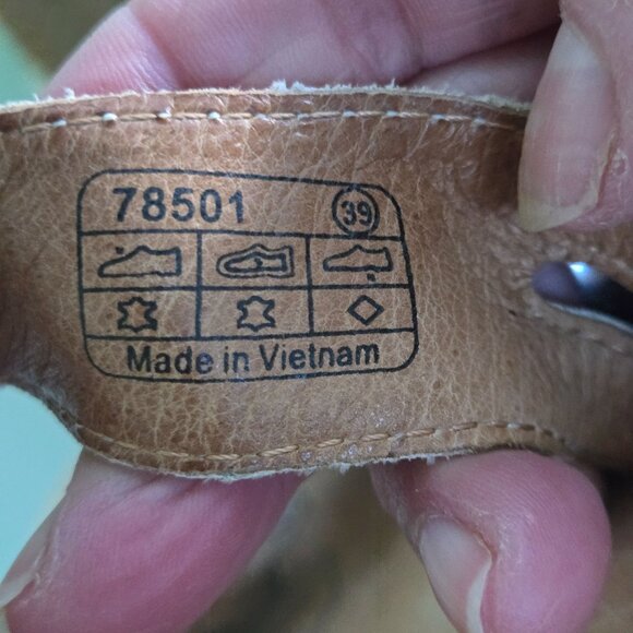 Josef Seidel Tonga '04 Sandal Cork Leather Comfort Hook And Loop Closure Size 39 - Picture 8 of 10